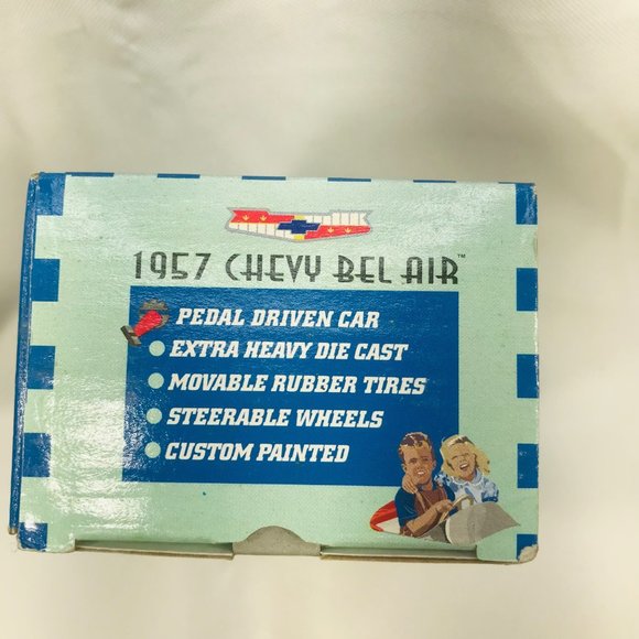 Gearbox 1997 Vintage 1957 Chevy Bel Air Convertible Serial #05365 Pedal Car New - Picture 6 of 10